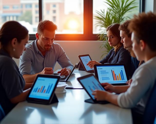 Digital marketing analytics and strategy visualization